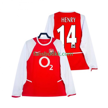 Fotballdrakt Arsenal Henry 14 2003 Retro Hjemmetrøye 2002 Langermet